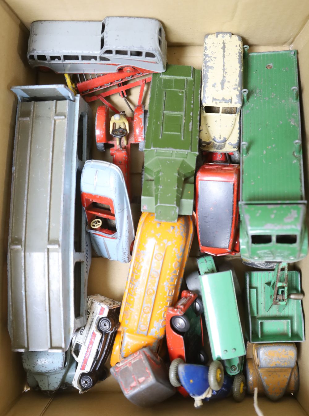 Fourteen Dinky toys and three others